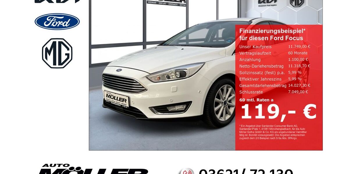 Ford Focus 46.500 km 11.749 &euro; Gotha 99867